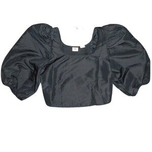 Levi’s crop top, black puffy sleeves Levi’s top. Brand new